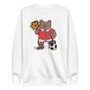 unisex-premium-sweatshirt-white-front-6a195e9f6b4f1.jpg Football Bear Sweatshirt