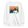 unisex-premium-sweatshirt-white-front-6a195f2f08abe.jpg Polar Bear Landscape Sweatshirt
