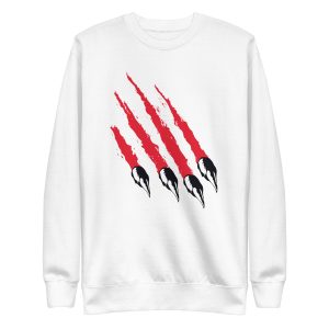 unisex-premium-sweatshirt-white-front-6a196507cfa23.jpg Bear Claw Sweatshirt