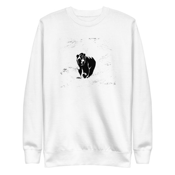unisex-premium-sweatshirt-white-front-6a19654f66314.jpg Alaska Bear Quote Sweatshirt