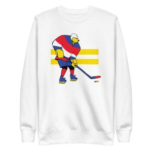 unisex-premium-sweatshirt-white-front-6a1969f171171.jpg Ice Hockey Bear Sweatshirt