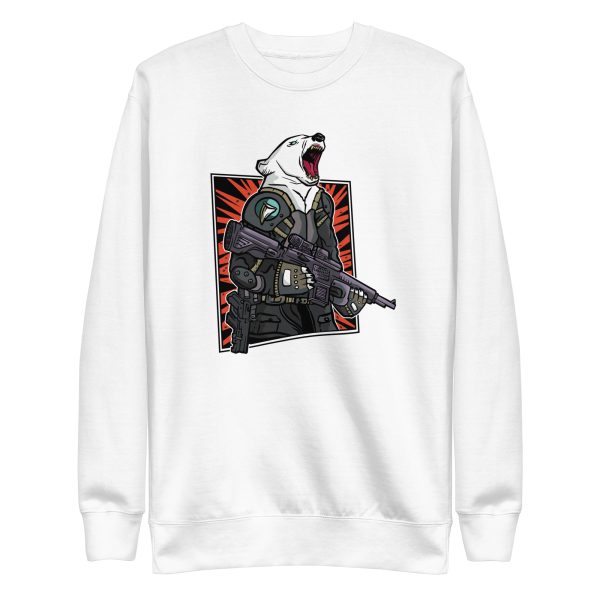 unisex-premium-sweatshirt-white-front-6a196b5dc39e8.jpg Tactical Polar Bear Sweatshirt