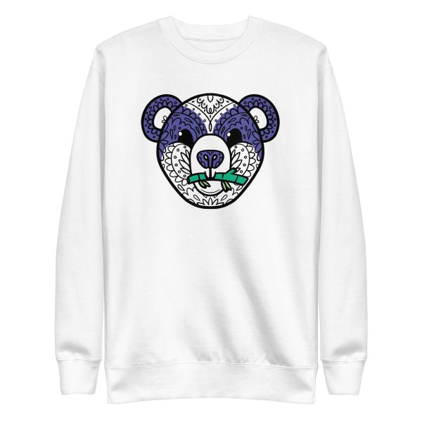 unisex-premium-sweatshirt-white-front-6a196be94902f.jpg Mandala Bear Sweatshirt