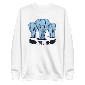 unisex-premium-sweatshirt-white-front-6a197cb737b0a.jpg Have You Herd Sweatshirt