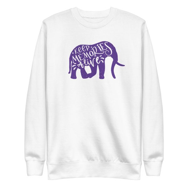 unisex-premium-sweatshirt-white-front-6a197d3362bab.jpg Keep Memories Alive Sweatshirt