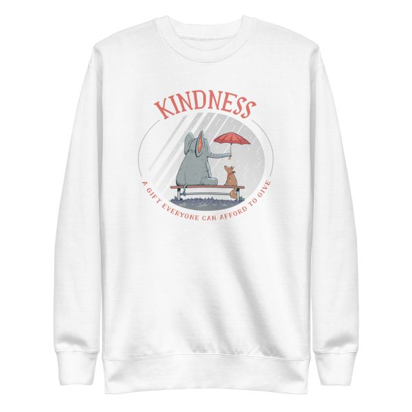unisex-premium-sweatshirt-white-front-6a1980e1e92b8.jpg Kind Animals Sweatshirt