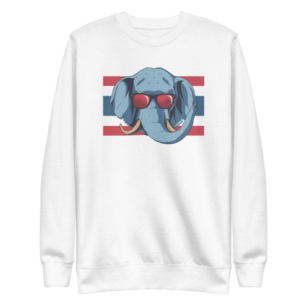 unisex-premium-sweatshirt-white-front-6a19822f3b92a.jpg Thailand Elephant Sweatshirt