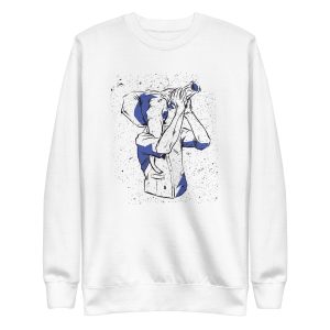 unisex-premium-sweatshirt-white-front-6a198339060e5.jpg Barman Elephant Sweatshirt