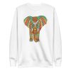 unisex-premium-sweatshirt-white-front-6a1983be62f1d.jpg Colorful Elephant Mandala Sweatshirt