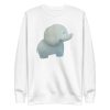 unisex-premium-sweatshirt-white-front-6a1984a638555.jpg Cute Elephant Sweatshirt