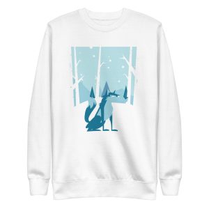 unisex-premium-sweatshirt-white-front-6a1986baa8105.jpg Winter Wolf Sweatshirt