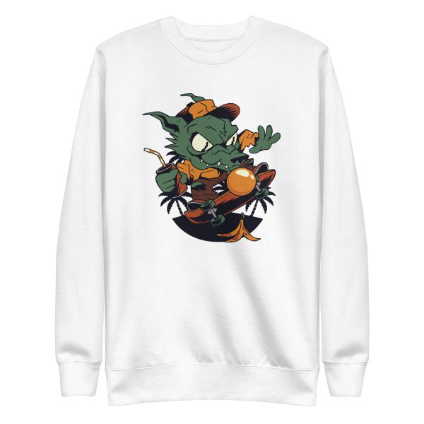 unisex-premium-sweatshirt-white-front-6a1ac860906ac.jpg Skater Werewolf Sweatshirt