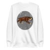 unisex-premium-sweatshirt-white-front-6a1acdb74b463.jpg Sabertooth Tiger Mandala Style Sweatshirt