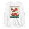 unisex-premium-sweatshirt-white-front-6a1acfb6e0dd0.jpg Deer Tiger Sweatshirt