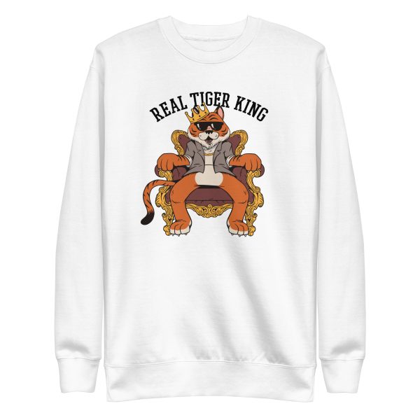unisex-premium-sweatshirt-white-front-6a1ad249cd16d.jpg Real Tiger King Sweatshirt