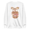 unisex-premium-sweatshirt-white-front-6a1adb5a30b8d.jpg Gorilla Smoking Sweatshirt