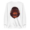 unisex-premium-sweatshirt-white-front-6a1adc6188185.jpg Gorilla Reality Sweatshirt