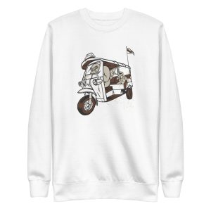 unisex-premium-sweatshirt-white-front-6a1aedfbe59e4.jpg Gorilla Taxi Sweatshirt