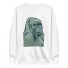 unisex-premium-sweatshirt-white-front-6a1aeebde5f20.jpg Smiling Gorilla Sweatshirt