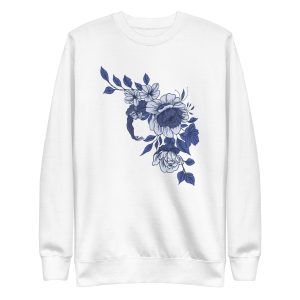 unisex-premium-sweatshirt-white-front-6a1af0e5c7791.jpg Blue Monkey Sweatshirt