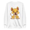 unisex-premium-sweatshirt-white-front-6a1af1a1ddac7.jpg Cute Baby Lion Sweatshirt