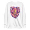 unisex-premium-sweatshirt-white-front-6a1af25594ee5.jpg Colorful Lion Sweatshirt