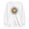 unisex-premium-sweatshirt-white-front-6a1af32de7a15.jpg Lion Illustration Sweatshirt
