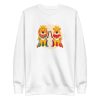 unisex-premium-sweatshirt-white-front-6a1aff7c3a367.jpg Lion King and Queen Sweatshirt