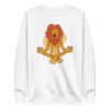 unisex-premium-sweatshirt-white-front-6a1b00707ca6f.jpg Yoga Lion Sweatshirt