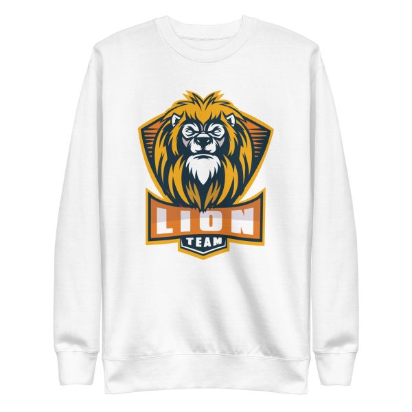 unisex-premium-sweatshirt-white-front-6a1b0161cc943.jpg Lion Team Sweatshirt