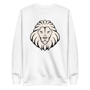 unisex-premium-sweatshirt-white-front-6a1b01a9cf99f.jpg Lion Leo Sweatshirt