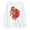 unisex-premium-sweatshirt-white-front-6a1b024a4993f.jpg Chinese Rat Lion Dancer Sweatshirt