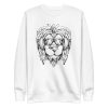 unisex-premium-sweatshirt-white-front-6a1bb93aee099.jpg Rasta Lion Sweatshirt