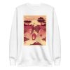 unisex-premium-sweatshirt-white-front-6a1bbae1a8bf2.jpg Lion Reflection Sweatshirt