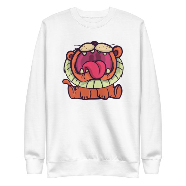 unisex-premium-sweatshirt-white-front-6a1bbbcf62c24.jpg Cartoon Lion Sweatshirt