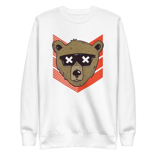 unisex-premium-sweatshirt-white-front-6a1bc477a0700.jpg Cool Bear Sweatshirt
