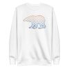 unisex-premium-sweatshirt-white-front-6a1bc6d346065.jpg Hexagon Polar Bear Sweatshirt