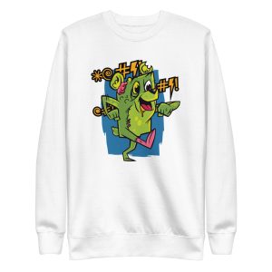 unisex-premium-sweatshirt-white-front-6a1bc84d04595.jpg Cursing Zombie Teddy Bear Sweatshirt