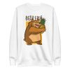 unisex-premium-sweatshirt-white-front-6a1bd45d81f71.jpg Bear Fruit Sweatshirt