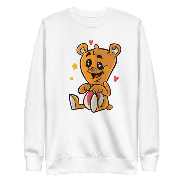 unisex-premium-sweatshirt-white-front-6a1bde8c790a6.jpg Cute Teddy Bear Sweatshirt