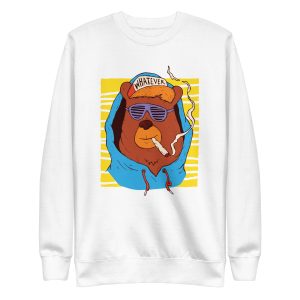 unisex-premium-sweatshirt-white-front-6a1be1688ee58.jpg Hip Hop Bear Sweatshirt