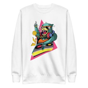 unisex-premium-sweatshirt-white-front-6a1be1fe68fa7.jpg DJ Bear Sweatshirt