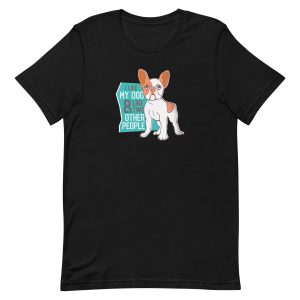 unisex-staple-t-shirt-black-front-6a158f2ee1df6.jpg I Love My Dog T-Shirt