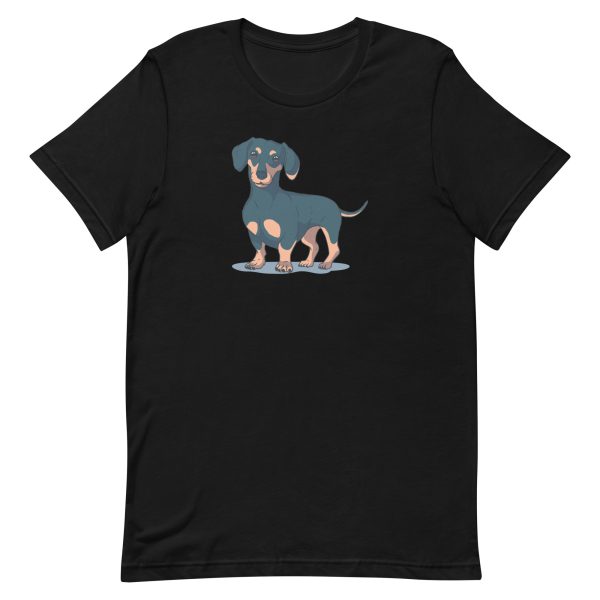 unisex-staple-t-shirt-black-front-6a159157349cc.jpg Dachshund Dog T-Shirt