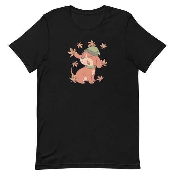 unisex-staple-t-shirt-black-front-6a1591d22e098.jpg Fall Dog T-Shirt