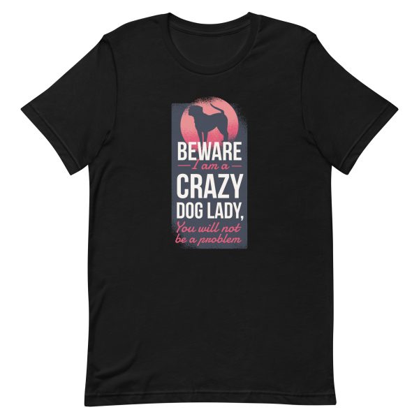 unisex-staple-t-shirt-black-front-6a1594d7d7509.jpg Crazy Dog Lady T-Shirt