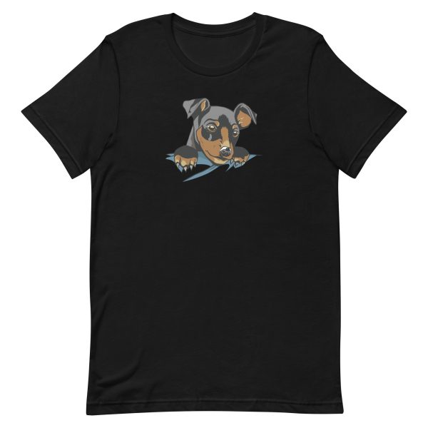 unisex-staple-t-shirt-black-front-6a15958282ff3.jpg Dog In Pocket T-Shirt
