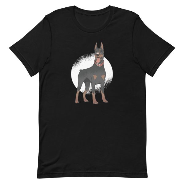 unisex-staple-t-shirt-black-front-6a159a80afbec.jpg Doberman Dog T-Shirt