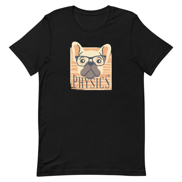 unisex-staple-t-shirt-black-front-6a15adb3676a6.jpg Physics Nerdy Dog T-Shirt