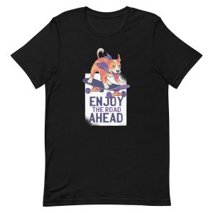 unisex-staple-t-shirt-black-front-6a164fefcce7c.jpg Dog Skate T-Shirt